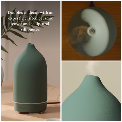 Vitruvi Stone Diffuser - Ceramic Ultrasonic Essential Oil Diffuser | 90ml