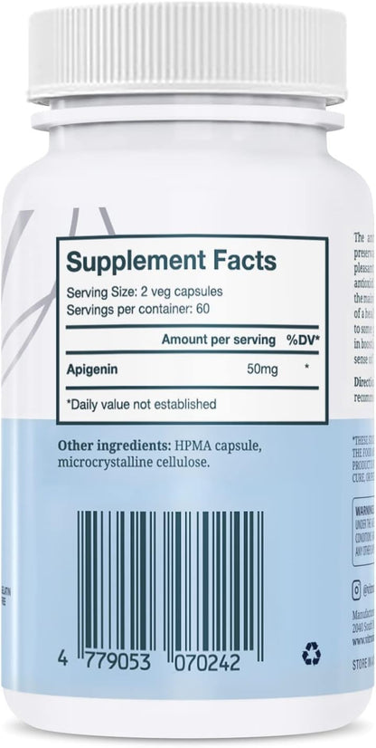 VITRUVIN Longevity Plus - Spermidine 2x10mg, Apigenin 2x50mg, Resveratrol 500mg + Piperine 5mg | Vegan, Non-GMO, Gluten-Free, Gelatin-Free