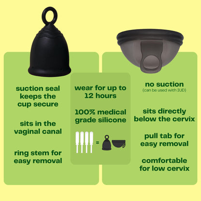 Viv for Your V Extra Small Menstrual Cup – Petite Ring-Stem Reusable Silicone