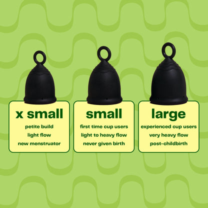 Viv for Your V Extra Small Menstrual Cup – Petite Ring-Stem Reusable Silicone
