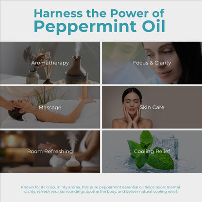 Viva Doria 100% Pure Northwest Peppermint Essential Oil – Undiluted, Food Grade, Steam Distilled, Made in USA, 30 mL