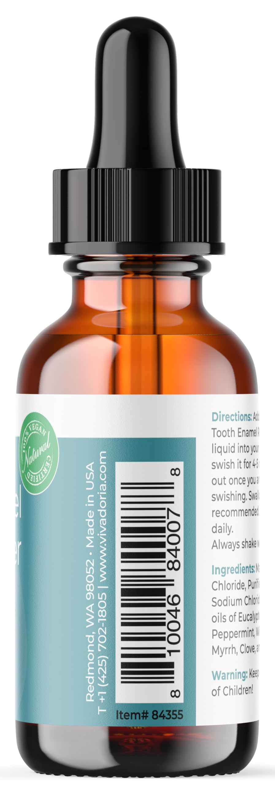 Viva Doria Tooth Enamel Remineralizing Liquid – Protect Enamel & Gum Health (1 fl oz)