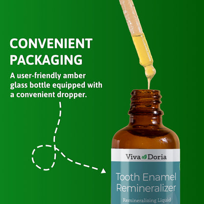 Viva Doria Tooth Enamel Remineralizing Liquid – Protect Enamel & Gum Health (1 fl oz)