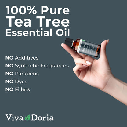 Viva Doria Tea Tree Oil 100% Pure – Australian Tea Tree Essential Oil, 30 ml