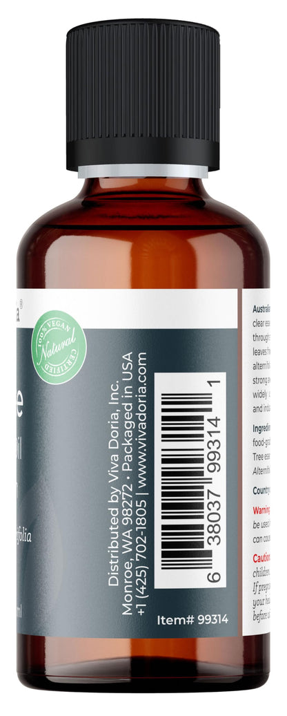 Viva Doria Tea Tree Oil 100% Pure – Australian Tea Tree Essential Oil, 30 ml