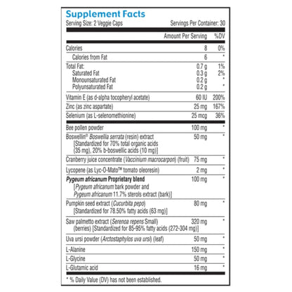 Viva Vitamins Prostate Health Supplements for Men - Pygeum, Pumpkin Seed Oil & Saw Palmetto, 60 Veggie Caps