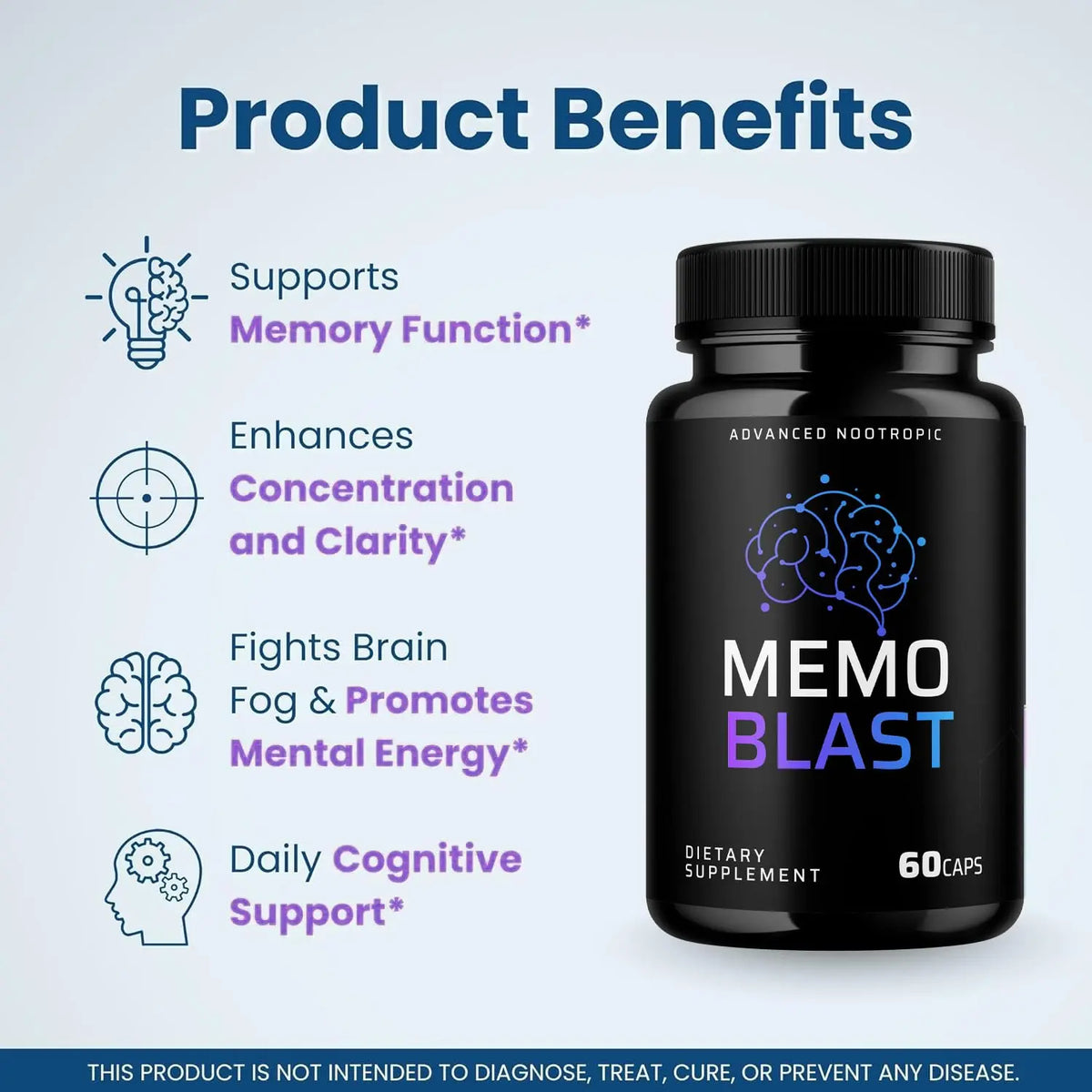VIVALIS Memo Blast Capsules — 5 Pack Premium Formula for Overall Health & Wellness BritishVita | Premium UK Vitamins & Wellness Supplements