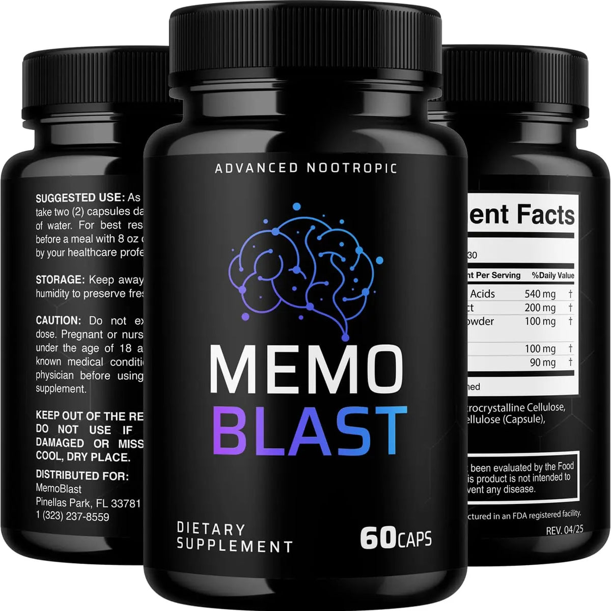 VIVALIS Memo Blast Capsules — 5 Pack Premium Formula for Overall Health & Wellness BritishVita | Premium UK Vitamins & Wellness Supplements