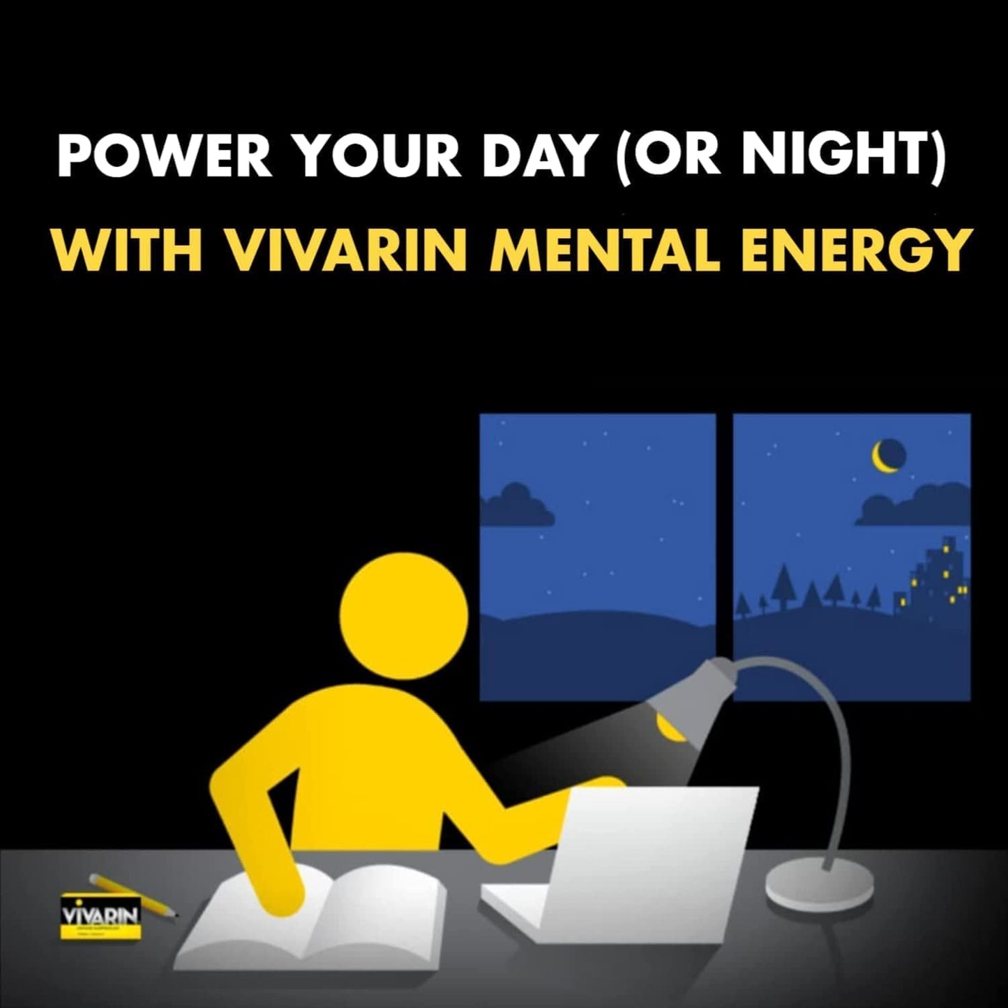 Vivarin Tabs 16ct – 200mg Caffeine Tablets (16 Count)