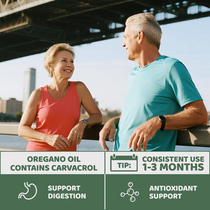 Vivcmin Oil of Oregano with Black Seed Oil - 60 Softgels | Carvacrol Immune Support