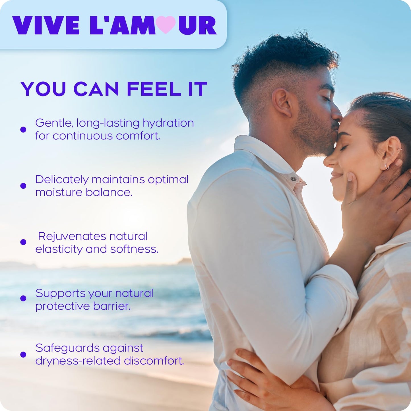 Vive L'Amour 15mg Hyaluronic Acid Vaginal Suppositories – 2-Pack, 24 Count | Continuous Hydration & Moisture