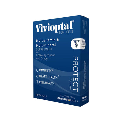 Vivioptal for Men – 30 Capsules | Gluten Free, German Formula, CoQ10
