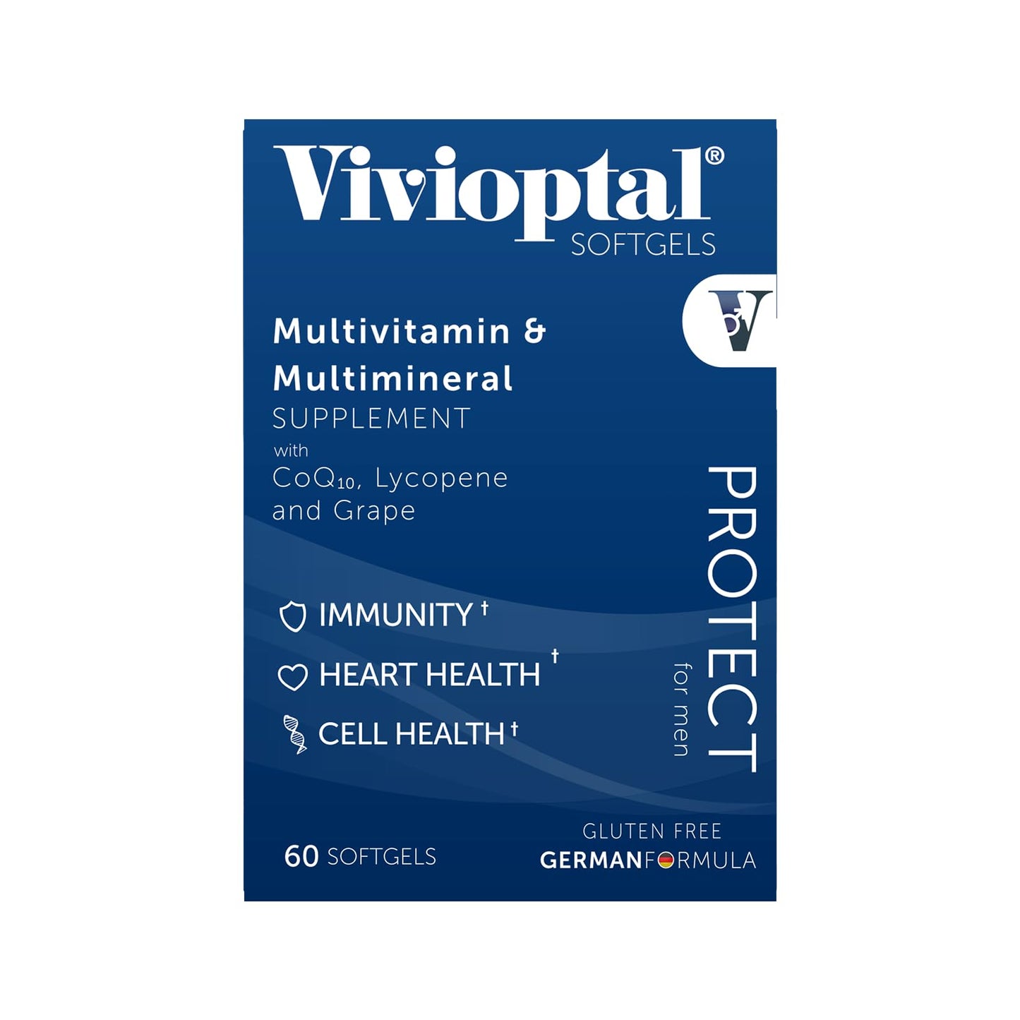 Vivioptal for Men – 30 Capsules | Gluten Free, German Formula, CoQ10