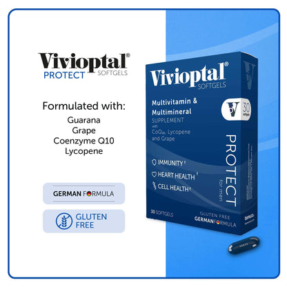 Vivioptal for Men – 30 Capsules | Gluten Free, German Formula, CoQ10