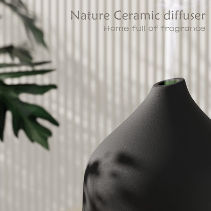 VIVITEST Diffusers for Essential Oils – Stone & Ceramic Black 250ML Home Diffuser
