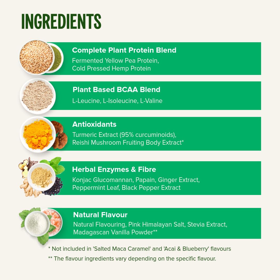 Vivo Life Perform Plant Protein Powder – Pea & Hemp with BCAA | Banana Cinnamon | 34.85 oz