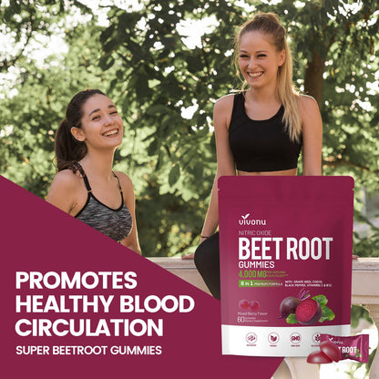 VivoNu Beet Root Gummies – 8-in-1 Premium Energy Support with CoQ10