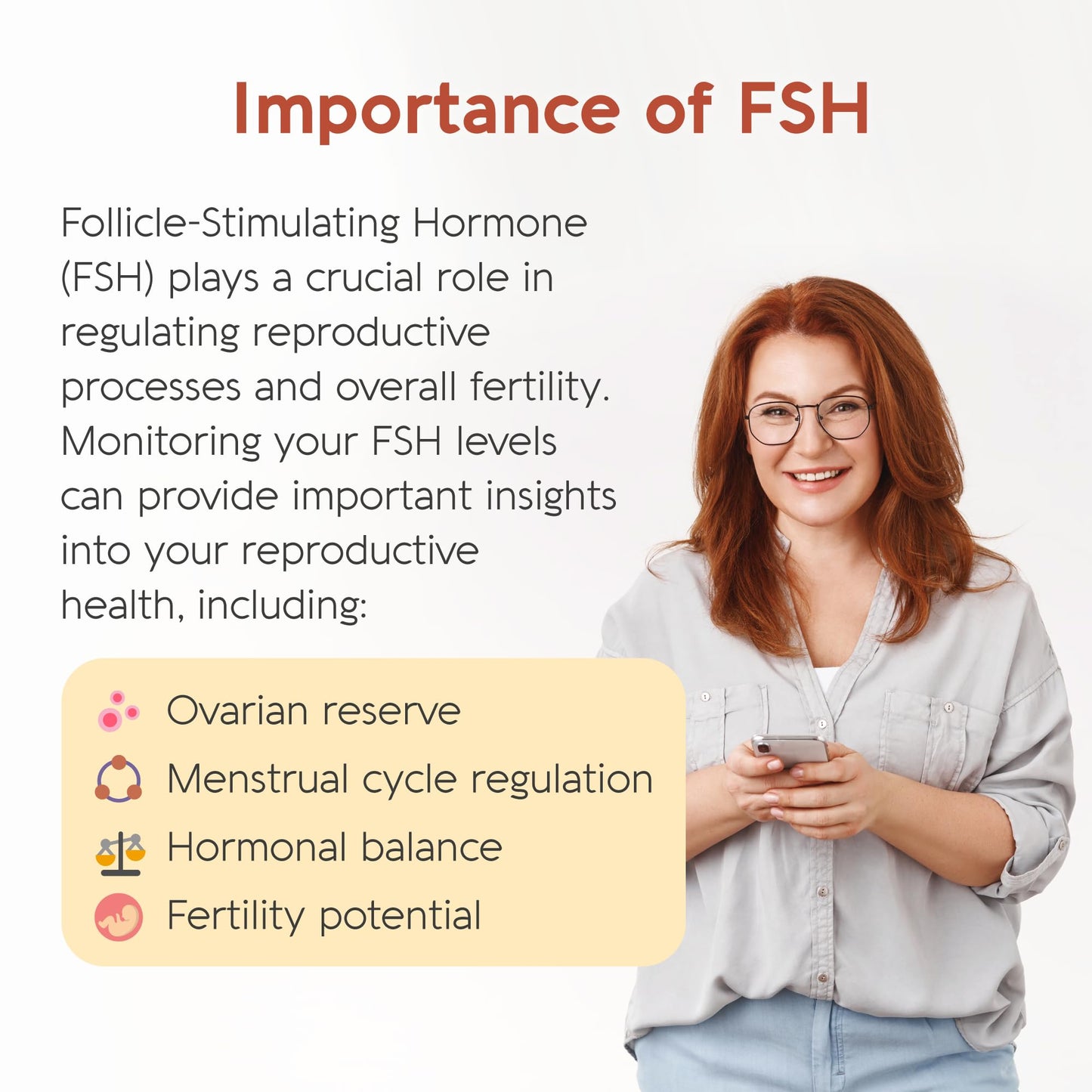 Vivoo Fertility Test – At-Home FSH Kit with 10 Strips & 10 Urine Collectors
