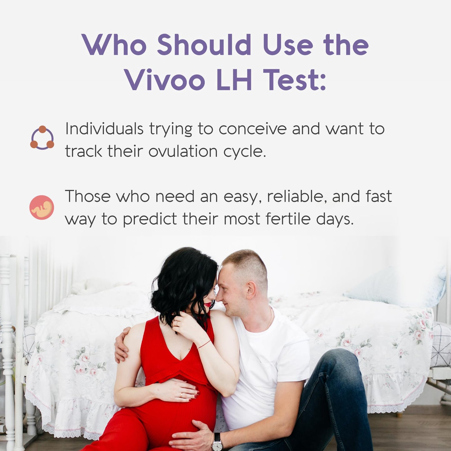 Vivoo Ovulation Test & Predictor Kit – Track Your Cycle with LH & HCG Tests | 25 LH Tests, 5 HCG Tests, 30 Cups