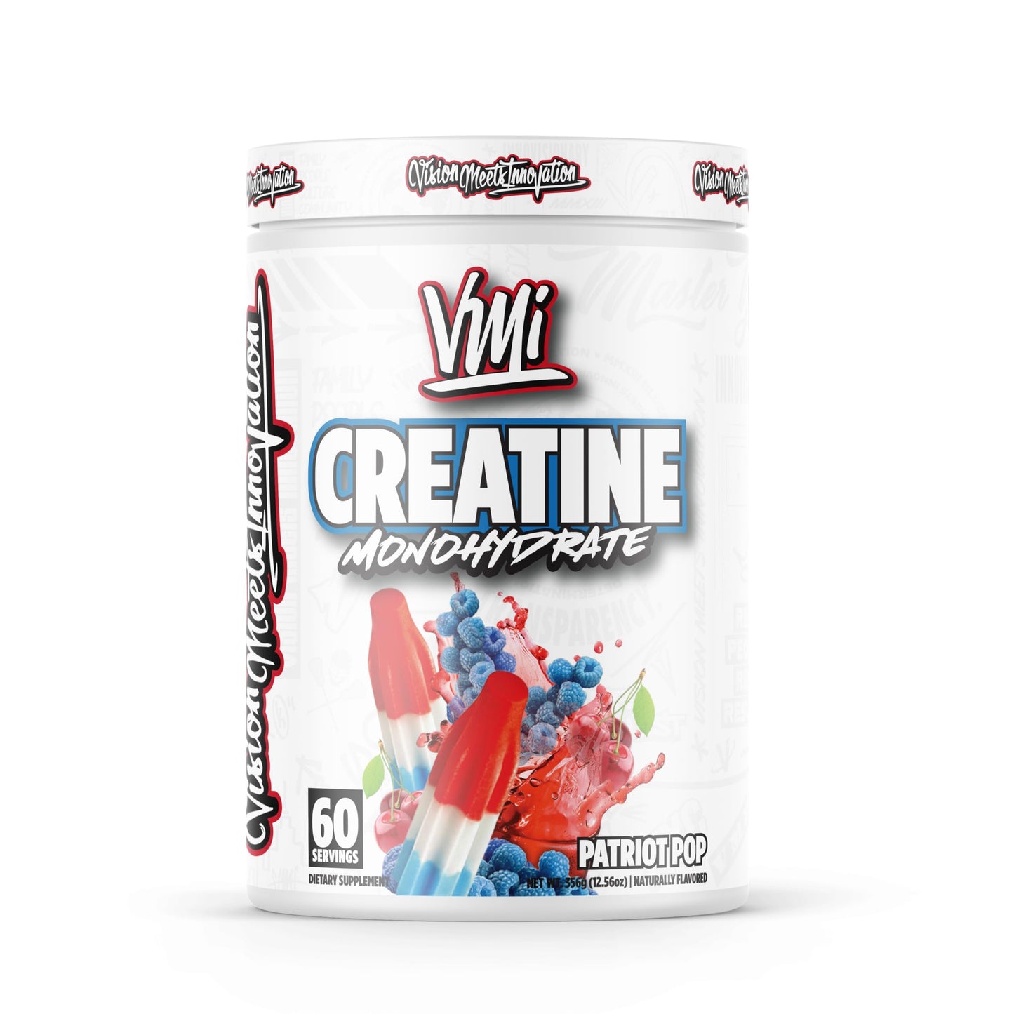 VMI Sports Creatine Monohydrate Powder – 5 g per Serving, 60 Servings, Patriot Pop