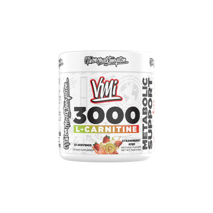 VMI Sports L-Carnitine 3000 Powder – 3000 mg, 30 Servings, Strawberry Kiwi