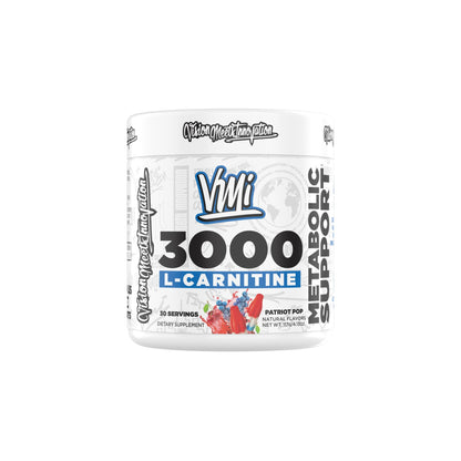 VMI Sports L-Carnitine 3000 Powder – 3000 mg/serving | Patriot Pop | 30 Servings