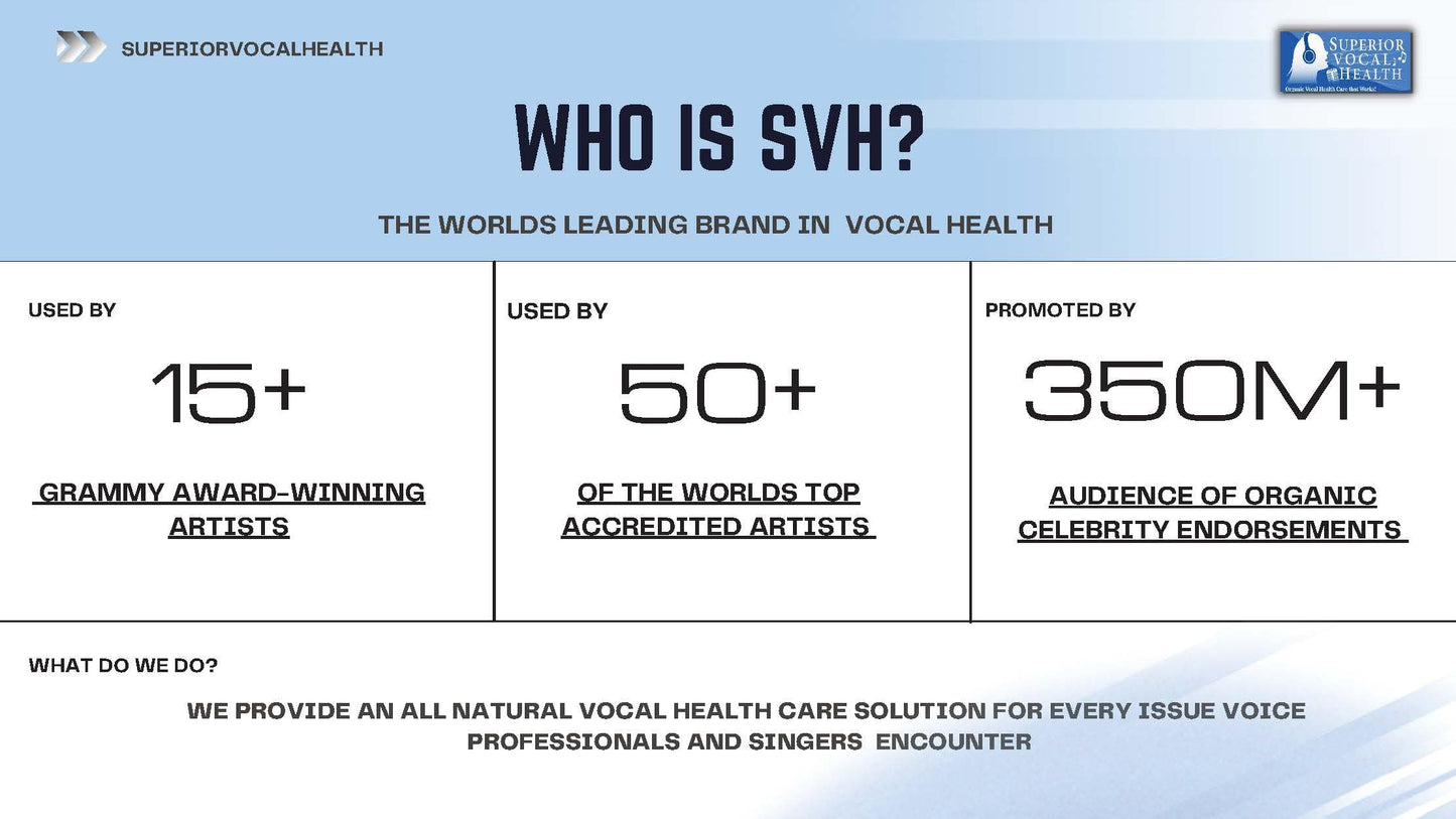 Superior Vocal Health: Vocal Immunition Immune Formula for Singers