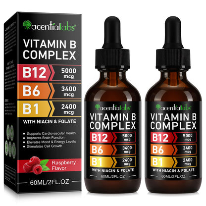 VOGSIG Vitamin B Complex Liquid Drops for Women – Vegan & Gluten-Free