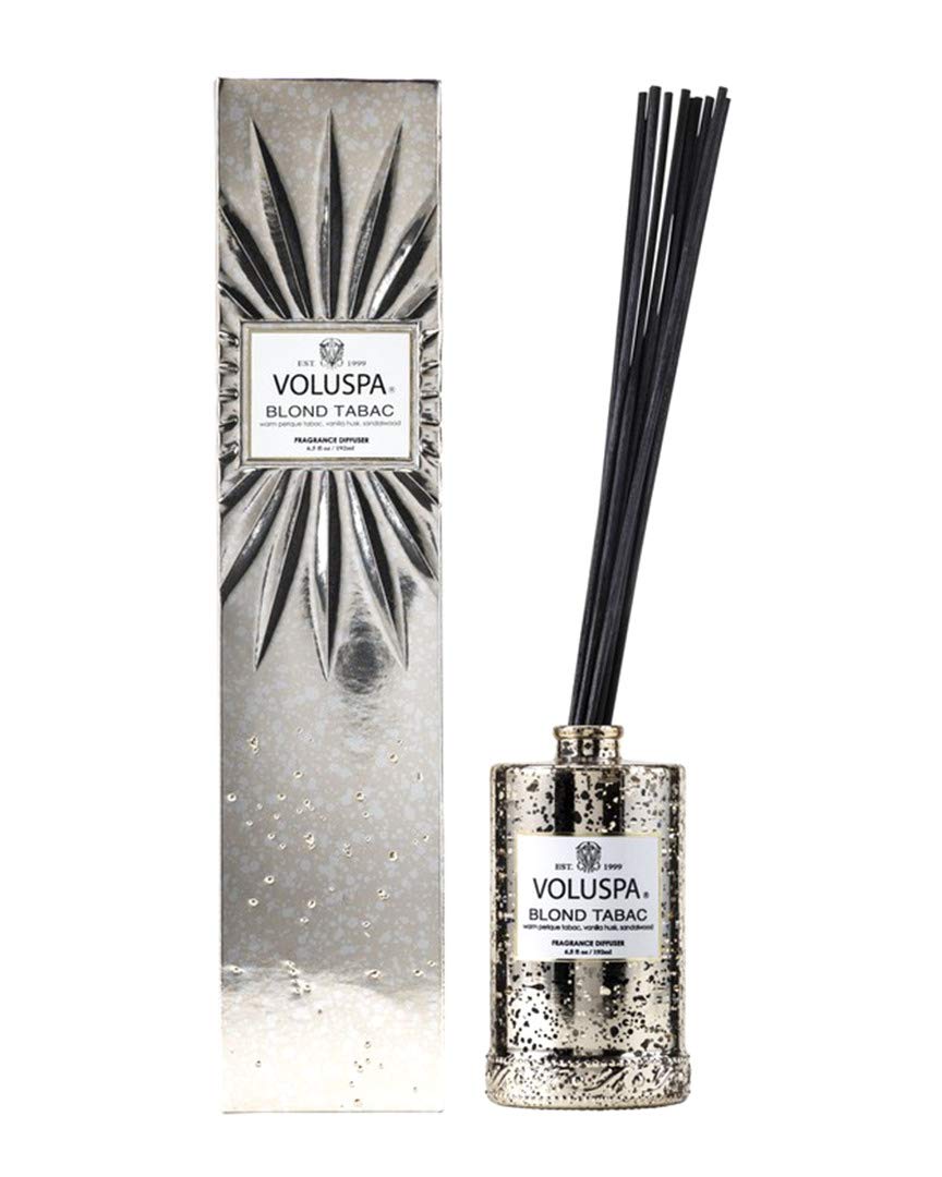 Voluspa Blond Tabac Reed Diffuser – Warm Tobacco Vanilla Scent