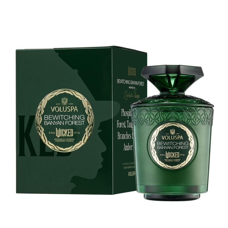 Voluspa Wicked Collection Elphaba Bewitching Banyan Forest Candle – 8.5 oz