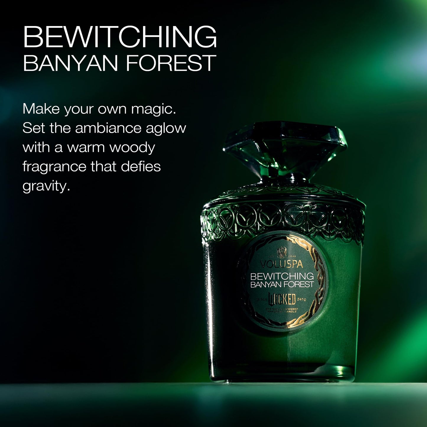 Voluspa Wicked Collection Elphaba Bewitching Banyan Forest Candle – 8.5 oz