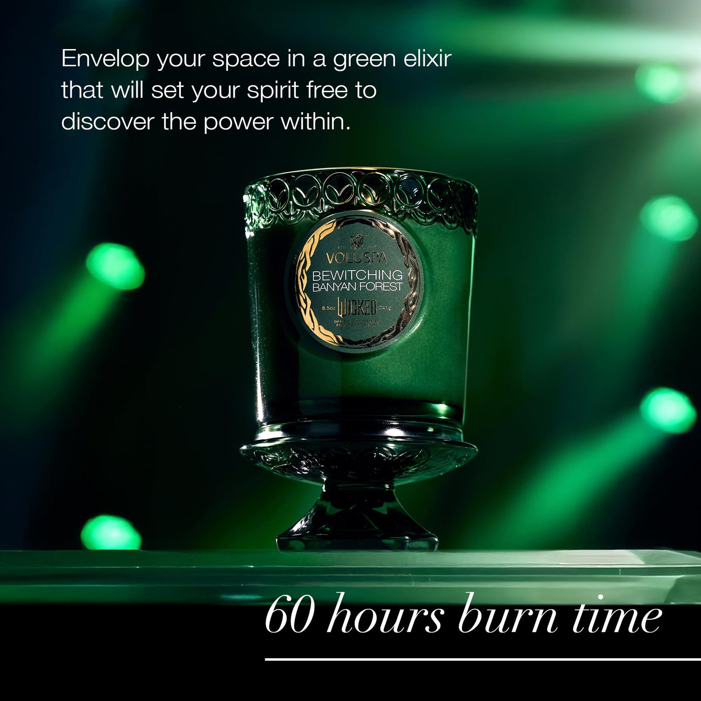 Voluspa Wicked Collection Elphaba Bewitching Banyan Forest Candle – 8.5 oz