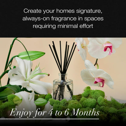Voluspa Mokara Scented Reed Diffuser | 3.4 oz Luxury Orchid Diffuser | Handcrafted in the USA