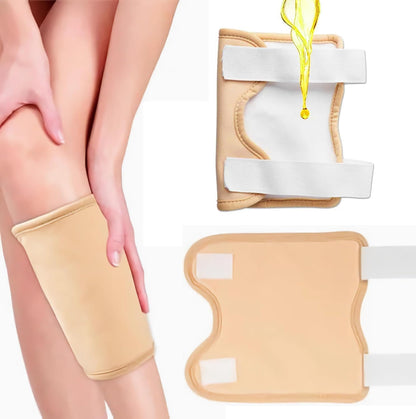 VonTeok 2-Pack Reusable Castor Oil Pack Wrap — Knee & Elbow, No Leakage