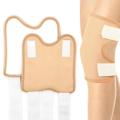 VonTeok 2-Pack Reusable Castor Oil Pack Wrap — Knee & Elbow, No Leakage