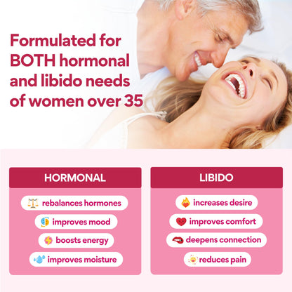 VoomVaya Libidooo – Libido Booster for Women 35+ | Mood, Energy & Confidence | 60 Capsules | 3rd-Party Tested