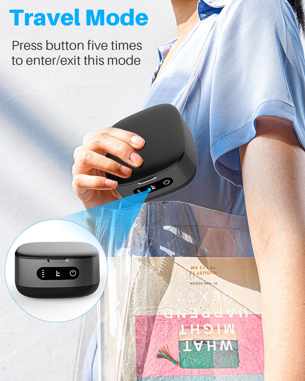 Voraiya 2025 Rechargeable Ultrasonic Retainer Cleaner – Portable 52kHz, 166ml Cleaning Pod