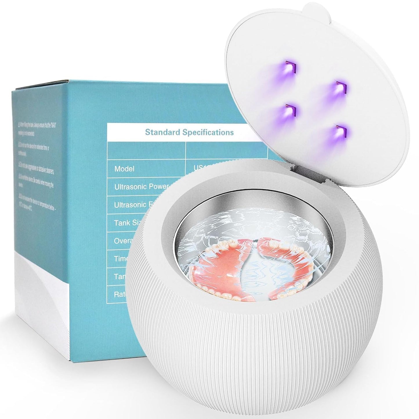 Voraiya Ultrasonic UV Cleaner for Dentures & Dental Appliances - 42KHz