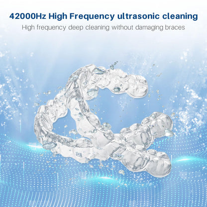 Voraiya Ultrasonic UV Cleaner for Dentures, Aligners, Retainers, Whitening Trays, Night Guards & Jewelry – 42KHz