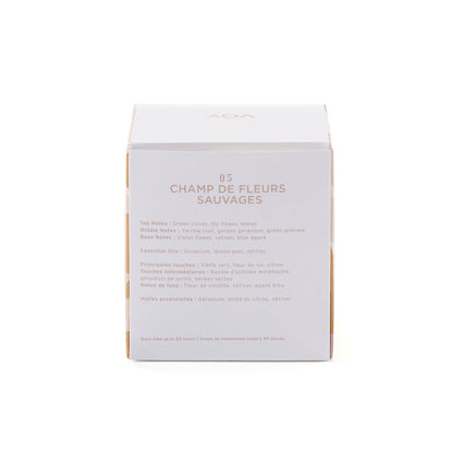 VOY Scented Candle – Floral Wildflower Meadow, 8 oz, 55-Hour Burn, Premium Soy, Gift Packaging