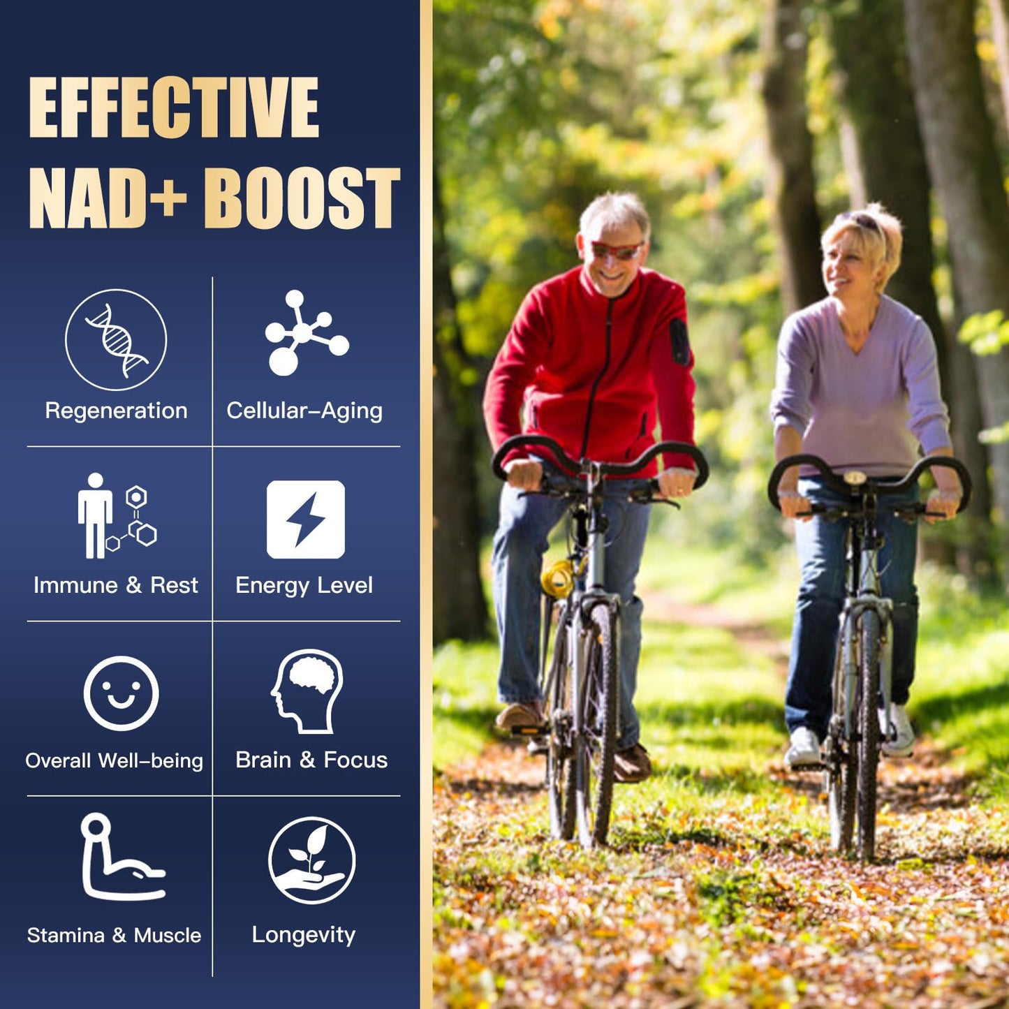 VPKIN NAD Supplement 1500mg NAD+ with Resveratrol, Nicotinamide, Quercetin & CoQ10 – 120 Vegan Capsules (Non-GMO)