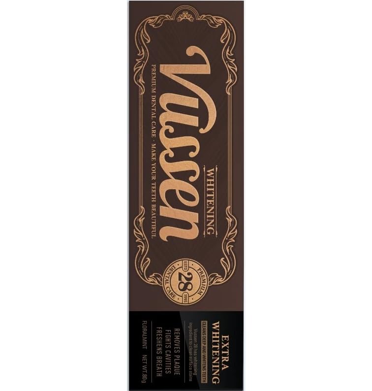 Vussen 28 Extra Whitening Care Toothpaste – Floral Mint | 2.8 oz | Made in Korea