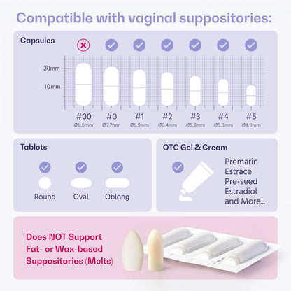 VWELL MaxComfort Universal Applicator – Tapered Tip for Easy Insertion