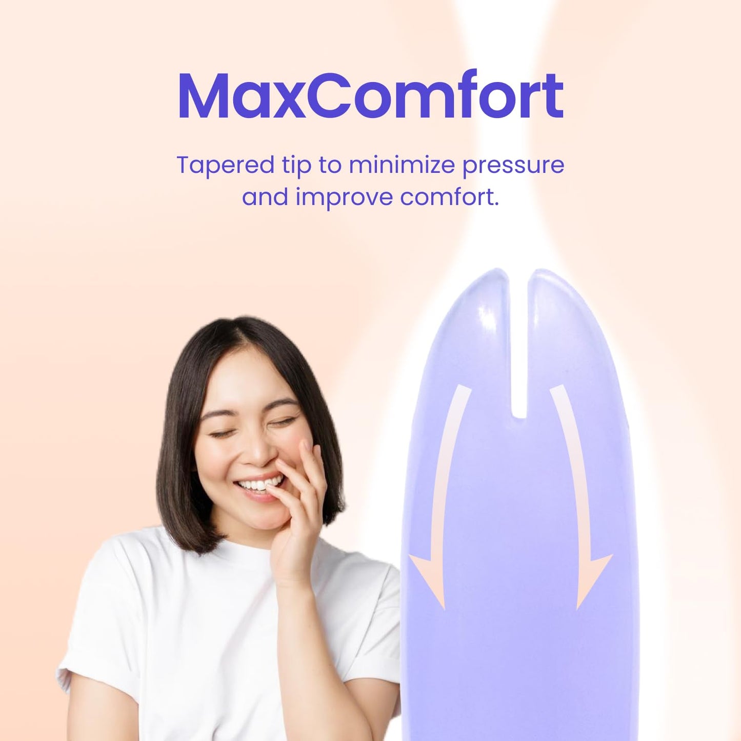 VWELL MaxComfort Universal Applicator – Tapered Tip for Easy Insertion