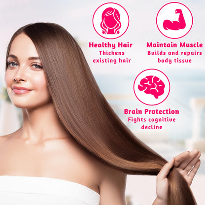 VWS Biotin 10,000 mcg with Zinc & Selenium – Hair, Nails & Skin (60 Vegan Capsules)