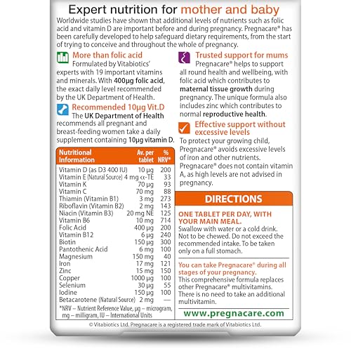 Vxacen RESSYYT Vitabiotics Pregnacare Original Tablets x 90 | Pregnancy Vitamins
