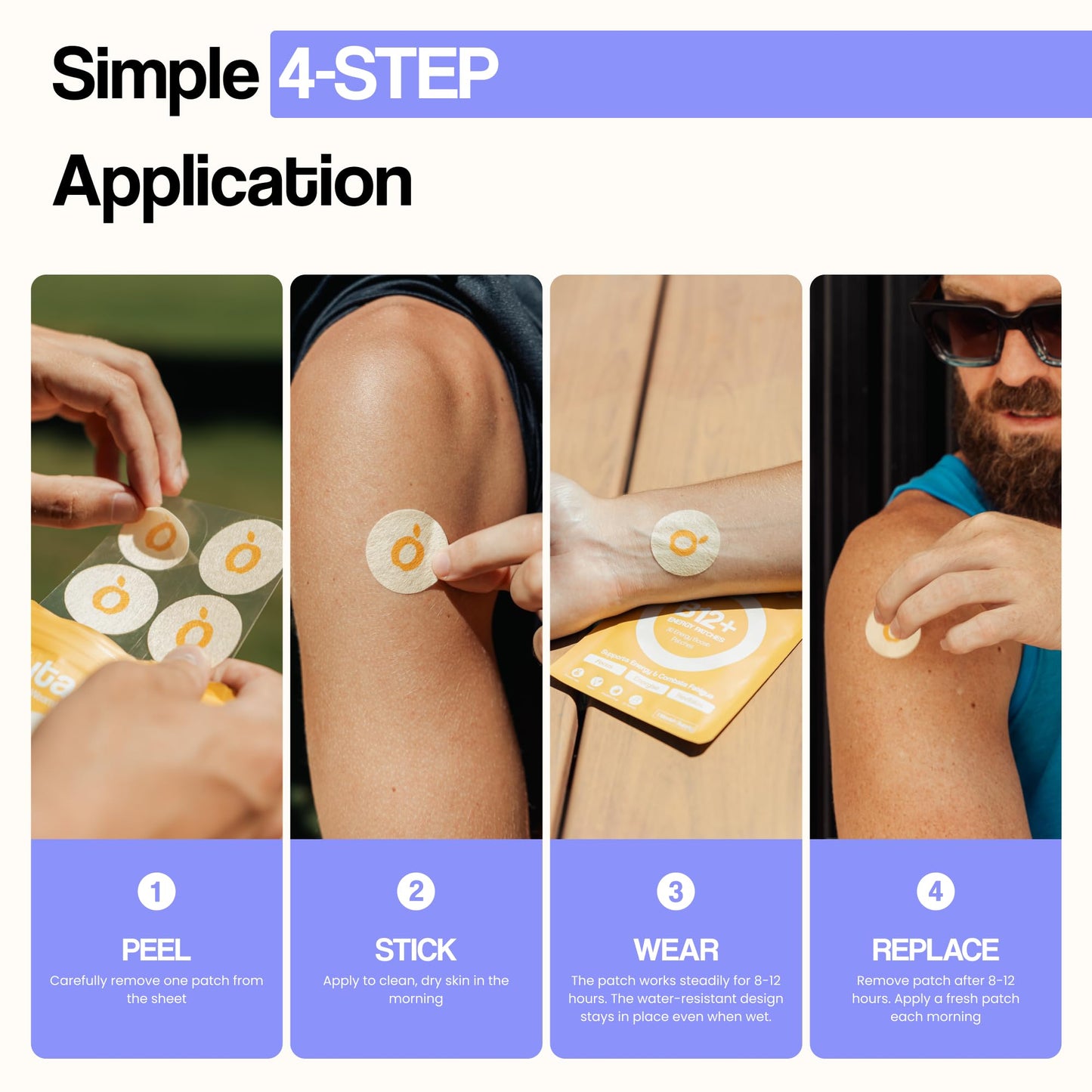 Vytadose NAD+ Boost Patches | Anti-Aging & Wellness | 8-Hour Time-Release
