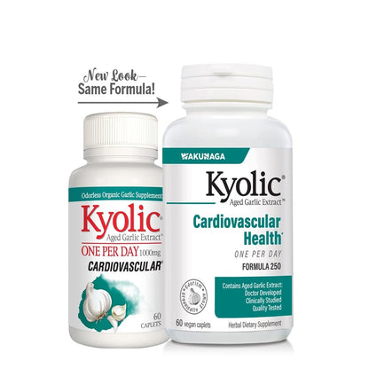 Kyolic Aged Garlic Extract Formula 250 – Cardiovascular Health, One Per Day, 60 Caplets