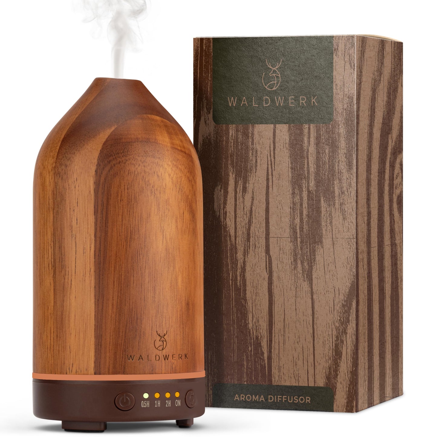 WALDWERK 100ml Acacia Wood Diffuser | Premium Aromatherapy Oil Diffuser for Home