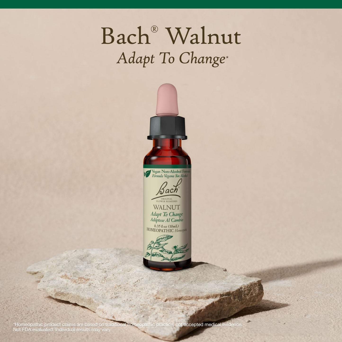 Bach Original Flower Remedies Walnut (Non-Alcohol Formula) - Adapt to Change - 10mL Dropper